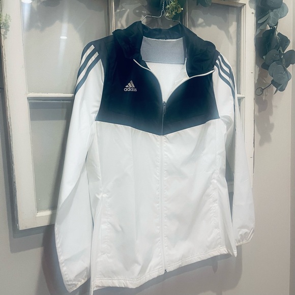 Adidas Women's Black and White Jacket - Picture 4 of 14